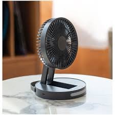 City Marting Foldable USB Desk Fan with LED Night Light
